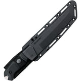 Cold Steel Large Warcraft Fixed Blade Knife Black G10 Tanto w/ Belt Sheath  OPEN BOX