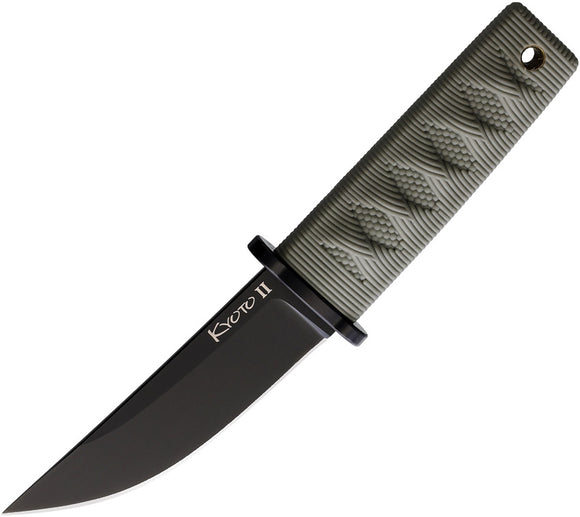 Cold Steel Kyoto II Fixed Blade Knife OD Green 8Cr13MoV Drop Point 17DBODBK