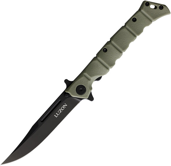 Cold Steel Medium Luzon Pocket Knife Linerlock OD Green Folding 8Cr13 20NQLODBK