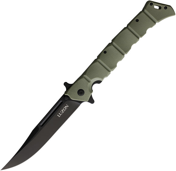 Cold Steel Large Luzon Pocket Knife Linerlock OD Green Folding 8Cr13 20NQXODBK