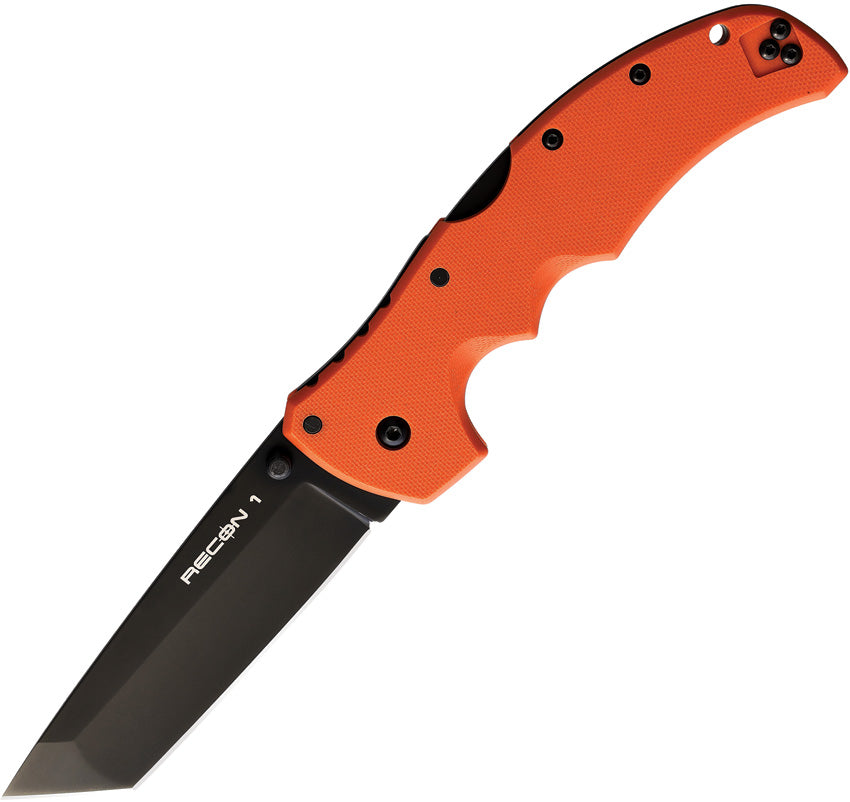 Cold Steel Recon 1 Lockback Orange G10 Folding S35VN Tanto Pocket