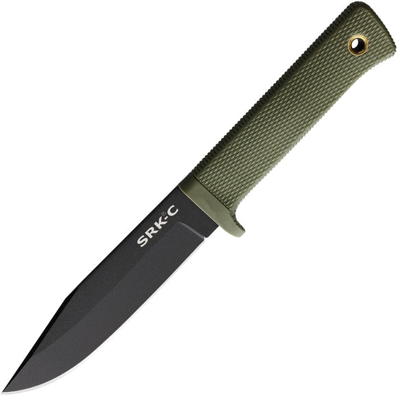 Cold Steel SRK Compact Fixed Blade Knife OD Green SK5 Carbon Steel 49LCKDODBK