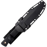 Cold Steel Black SRK Fixed Blade Knife Carbon Steel Clip Point Blade w/ Sheath 49LCK