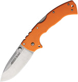 Cold Steel 4-Max Scout Pocket Knife Lockback Orange Folding AUS-10A 62RQORSW