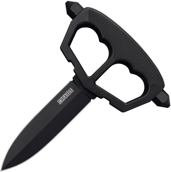 Cold Steel Chaos Black Double Edge SK5 Fixed Blade Push Dagger Knife 80NT3
