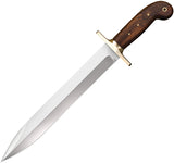 Cold Steel 1849 Riflemans Brown Wood 1085HC Steel Fixed Blade Bowie Knife 88GRB