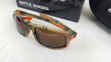 Cold Steel Military Spec Battle Shades Orange Camo Sunglasses 100% UV ABC EW12