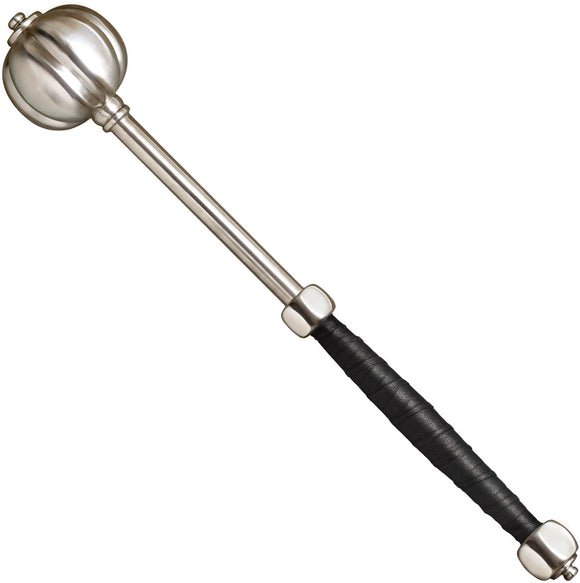 Cold Steel Black Leather Stainless Pumpkin-Shaped Head Chinese Mace SWCHNMACE