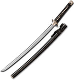 Cold Steel Flower Katana Black Wrapped 1060HC Steel Sword w/ Scabbard SWFLWRKTNA