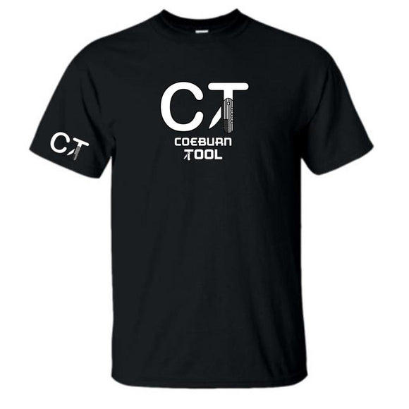 Coeburn Tool Full Logo Black Short Sleeve T-Shirt w/ CT Logo Sleeve 2XL