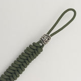 Coeburn Tool OD Green Fishtail Knot Paracord Lanyard w/ Viking Bead CT1041