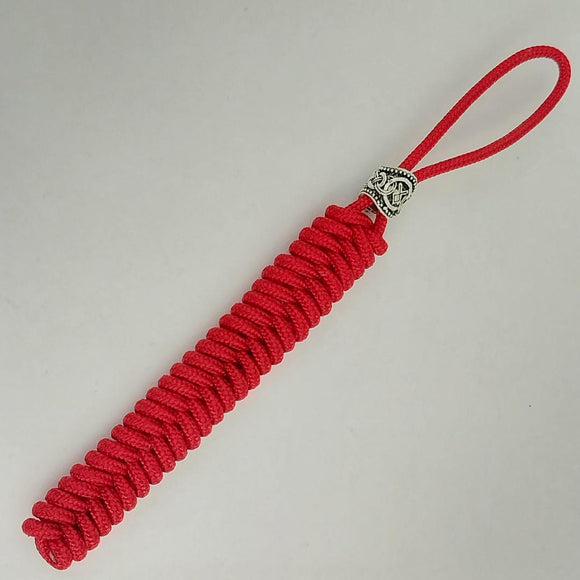 Coeburn Tool Red Fishtail Knot Paracord Lanyard w/ Viking Bead CT1042