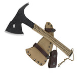 Condor Sentinel Axe Desert Tan Paracord Handle Black 1075HC Steel Ax Head 181036