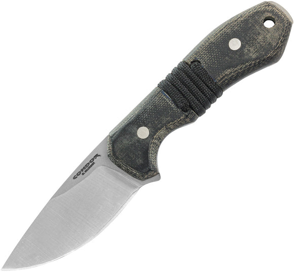 Condor Mountaineer Trail Intent Black Micarta 14C28N Fixed Blade Knife 183330SK