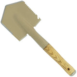 Condor Camping Shovel Desert Tan 1045 High Carbon Steel Ash Wood Handle 28106