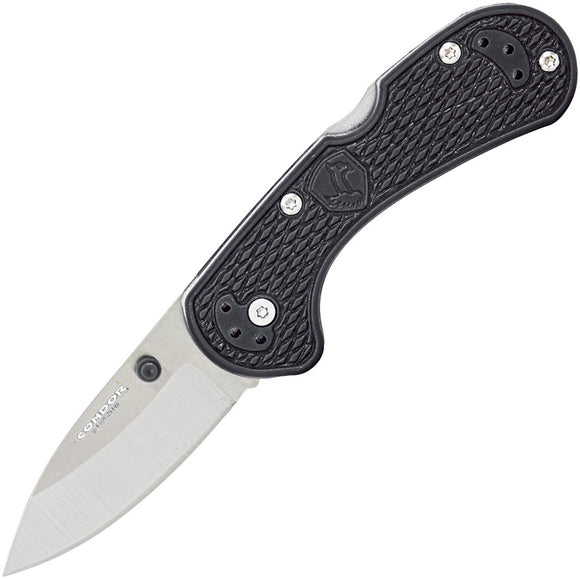 Condor Cadejo Lockback Black Folding 14C28N Sandvik Pocket Knife 81330ZSK