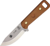 TOPS 8" Cub Compact Utility Fixed Blade Tan Handle Knife