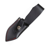 Cudeman Huracan Black Micarta Bohler N690 Fixed Blade Knife w/ Belt Sheath 205M