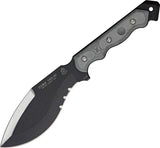 TOPS 13.5" CUMA Tak RI 2 Tactical Kukri Fixed Blade Black Handle Knife