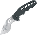 Defcon 5 Echo Framelock Black GFN Folding 8Cr13MoV Serrated Pocket Knife K005