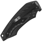 Defcon 5 Kilo Linerlock A/O Black G10/Carbon Fiber Folding 8Cr13MoV Knife 011