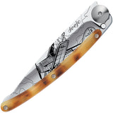 Deejo Tattoo Linerlock 37g Aviation Folding Knife 1ac100