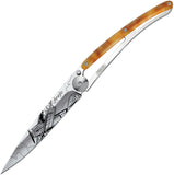 Deejo Tattoo Linerlock 37g Aviation Folding Knife 1ac100