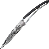 Deejo Fantasy Demon 37g Tattoo Folding Knife - 1CB028