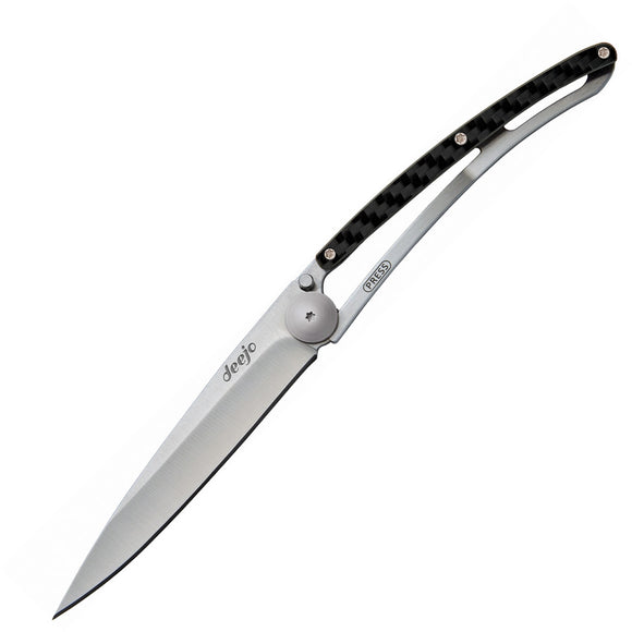 Deejo 37g Carbon Fiber Folding Pocket Knife Ultralight 1CC001