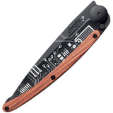 Deejo Tattoo Linerlock 37g Curcuit Folding Knife 1gb150