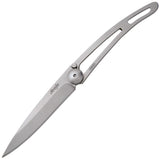 Deejo Stainless Linerlock Folding Pocket Knife - 27 Gram Mirror Finish - 9CN000