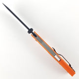 Demko Knives AD 20.5 Orange Shark Lock Clip Point Folding Knife 205f13b