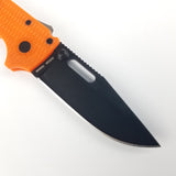Demko Knives AD 20.5 Orange Shark Lock Clip Point Folding Knife 205f13b