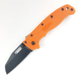 Demko Knives AD 20.5 Orange Shark Lock Shark Foot Sheepsfoot Folding Knife 205f23b