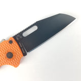Demko Knives AD 20.5 Orange Shark Lock Shark Foot Sheepsfoot Folding Knife 205f23b