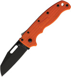 Demko Knives AD 20.5 Orange Shark Lock Shark Foot Sheepsfoot Folding Knife 205f23b