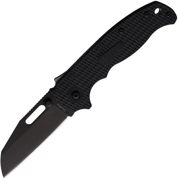 Demko AD 20.5 Shark-Lock Black G10 Folding D2 Steel Wharncliffe Knife 205F25B