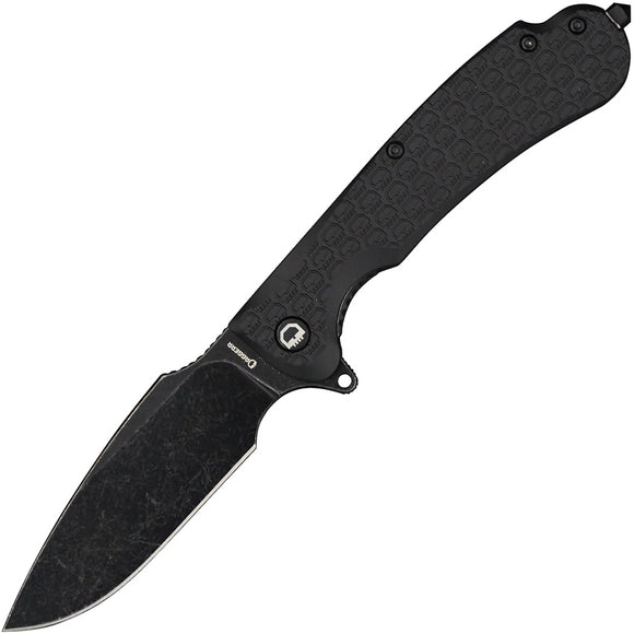 Daggerr Knives Fielder Linerlock Black FRN Folding 8Cr14MoV Knife RFDFBKBW