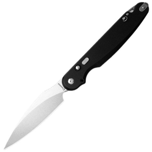 Daggerr Knives Parrot Button Lock Black G10 Folding VG-10 Pocket Knife RFM031BKSW