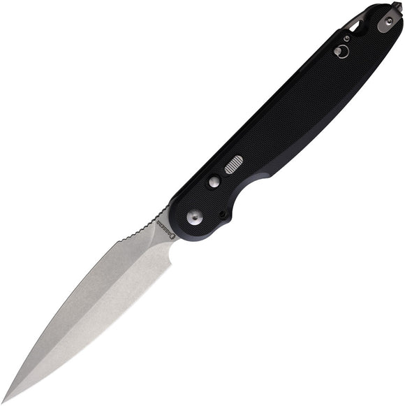 Daggerr Knives Nestor Button Lock Black G10 Folding VG-10 Pocket Knife RFM032BKSW