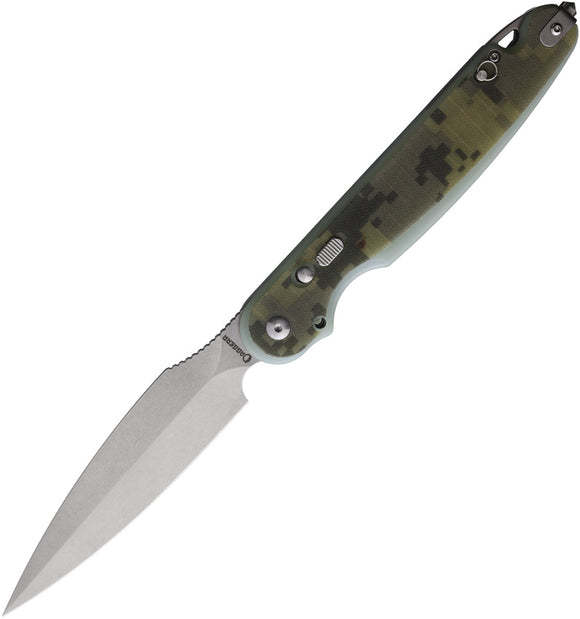 Daggerr Knives Nestor Button Lock Camo G10 Folding VG-10 Pocket Knife RFM032CMSW