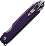 Daggerr Knives Anaconda Button Lock Purple G10 Folding VG-10 Pocket Knife RFM033PLSW