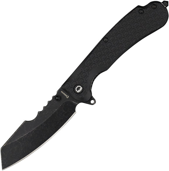 Daggerr Knives Rhino Linerlock Black FRN Folding 8Cr14MoV Pocket Knife RRNFBKBW