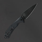 Daggerr Knives Resident Linerlock Black FRN Folding 8Cr14MoV Knife RRSFBKBW