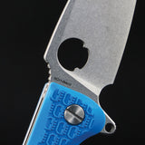 Daggerr Knives Resident Linerlock Blue FRN Folding 8Cr14MoV Knife RRSFBLSW