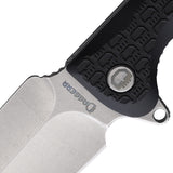 Daggerr Knives Urban 2 Linerlock Black FRN Folding 8Cr14MoV Knife RU2FBKSW