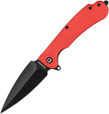 Daggerr Knives Urban 2 Linerlock Orange FRN Folding 8Cr14MoV Knife RU2FORBW