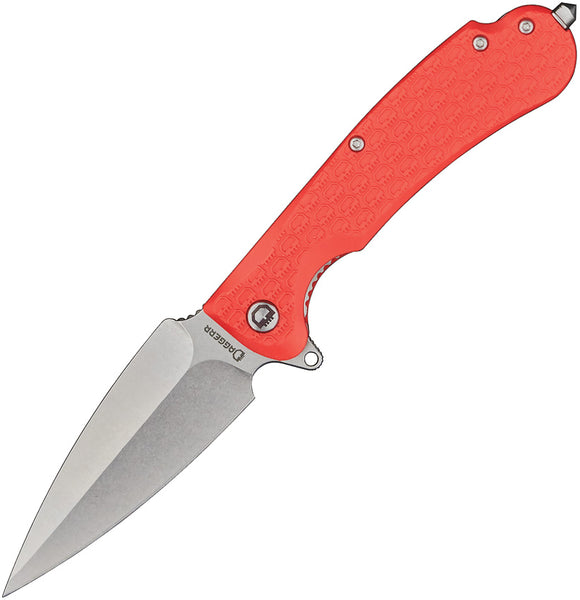 Daggerr Knives Urban 2 Linerlock Orange FRN Folding 8Cr14MoV Knife RU2FORSW