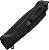 Daggerr Knives Wocket Linerlock Black FRN Folding 8Cr14MoV Pocket Knife RWKFBKBW