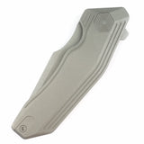 Damned Designs Yokai Pocket Knife Linerlock Gray Titanium Folding 14C28N 002TSW